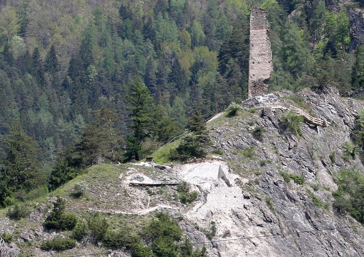 Ruine Hochjuvalt, Rothenbrunnen, Switzerland, Switzerland